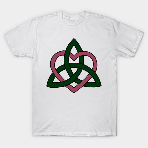 Celtic Heart Knot T-Shirt by Serene Twilight